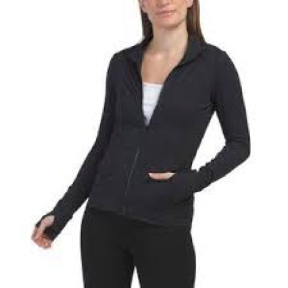 Women's Black Zip-Up Hoodie - Picture 3 of 9